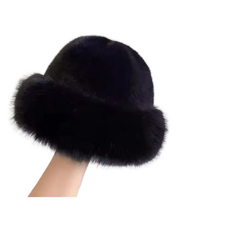 Winter Fashion Faux Fur Bucket Hat